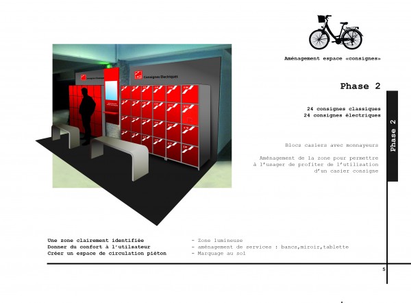 page du cahier de préconisations
en cours le design du mobilier spécifique