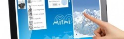Interface numérique de Mitmi sur écran tactile.