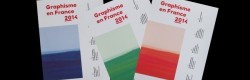 Les 3 versions de la couverture de Graphisme en France 2014.